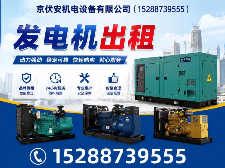 菏泽柴油发电机组出租展示图