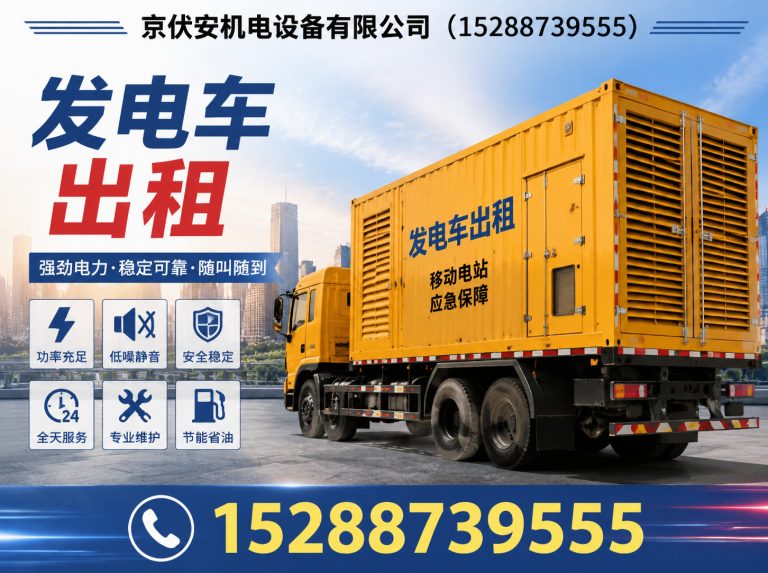 菏泽应急发电机出租展示图