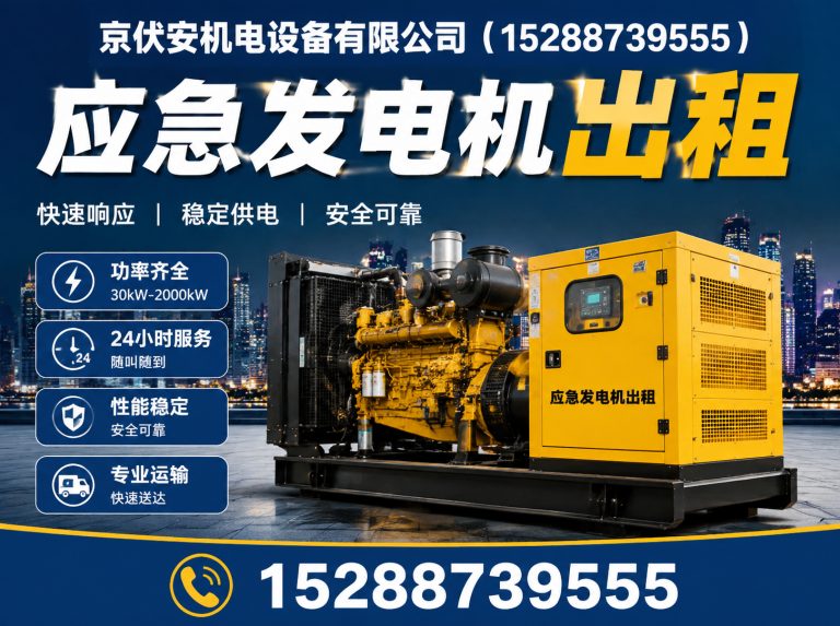 菏泽发电机出租展示图